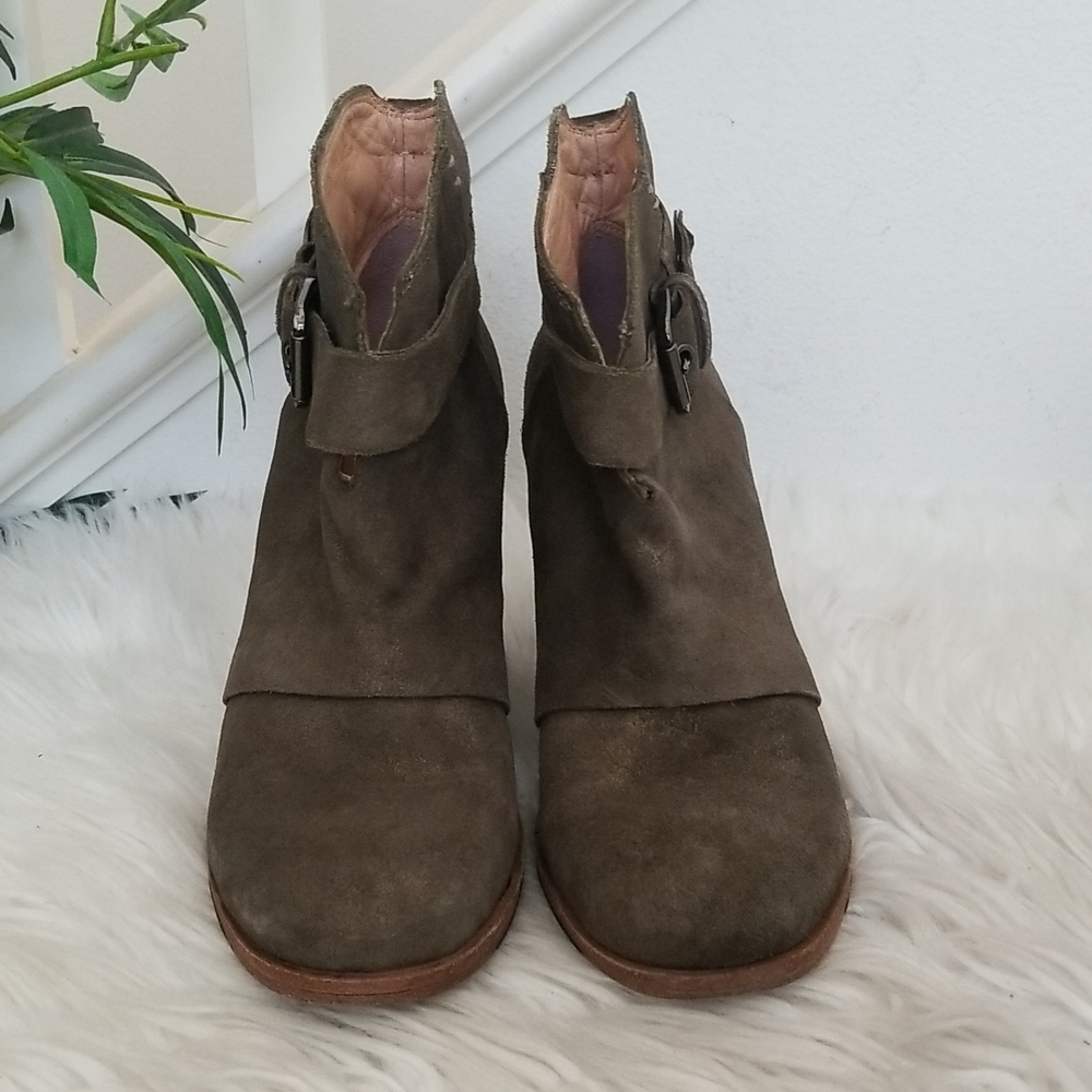 Belle Sigerson Morrison Ankle Boots Light brown Buckle Boho Size 9.5 - Picture 4 of 11